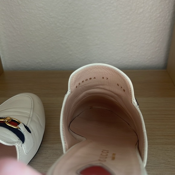 Gucci Women’s Princetown Leather Mules in White Size 37, no box - Picture 9 of 14